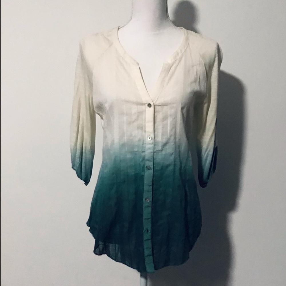 Turquoise Ombré Shirt by TINY